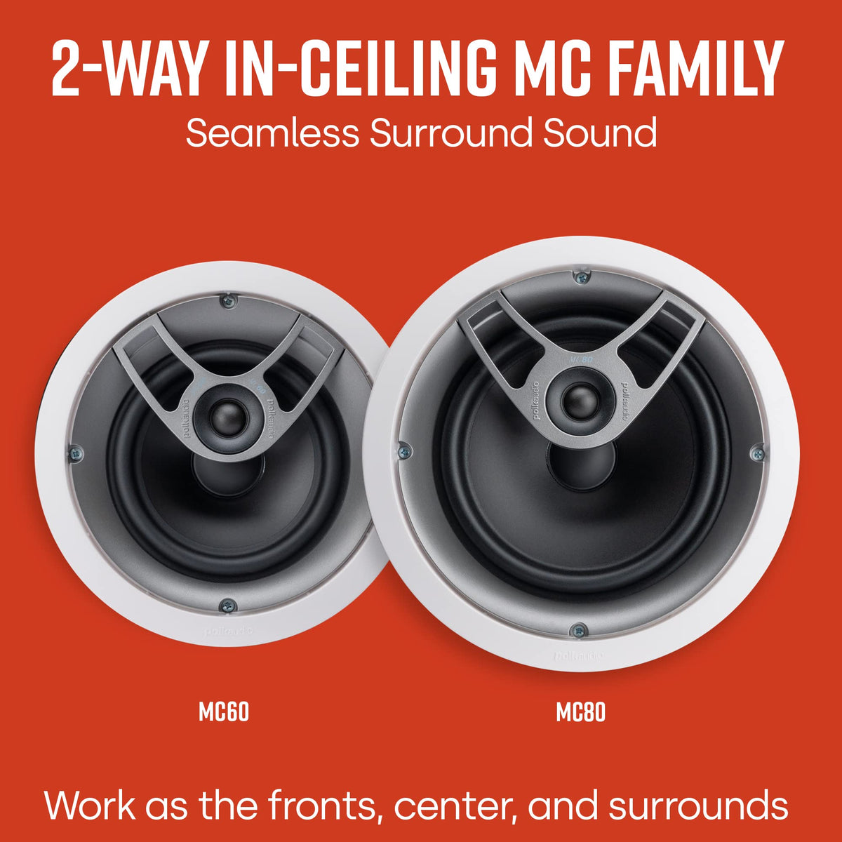 Polk Audio MC80 bathroom-ready installation blends with decor