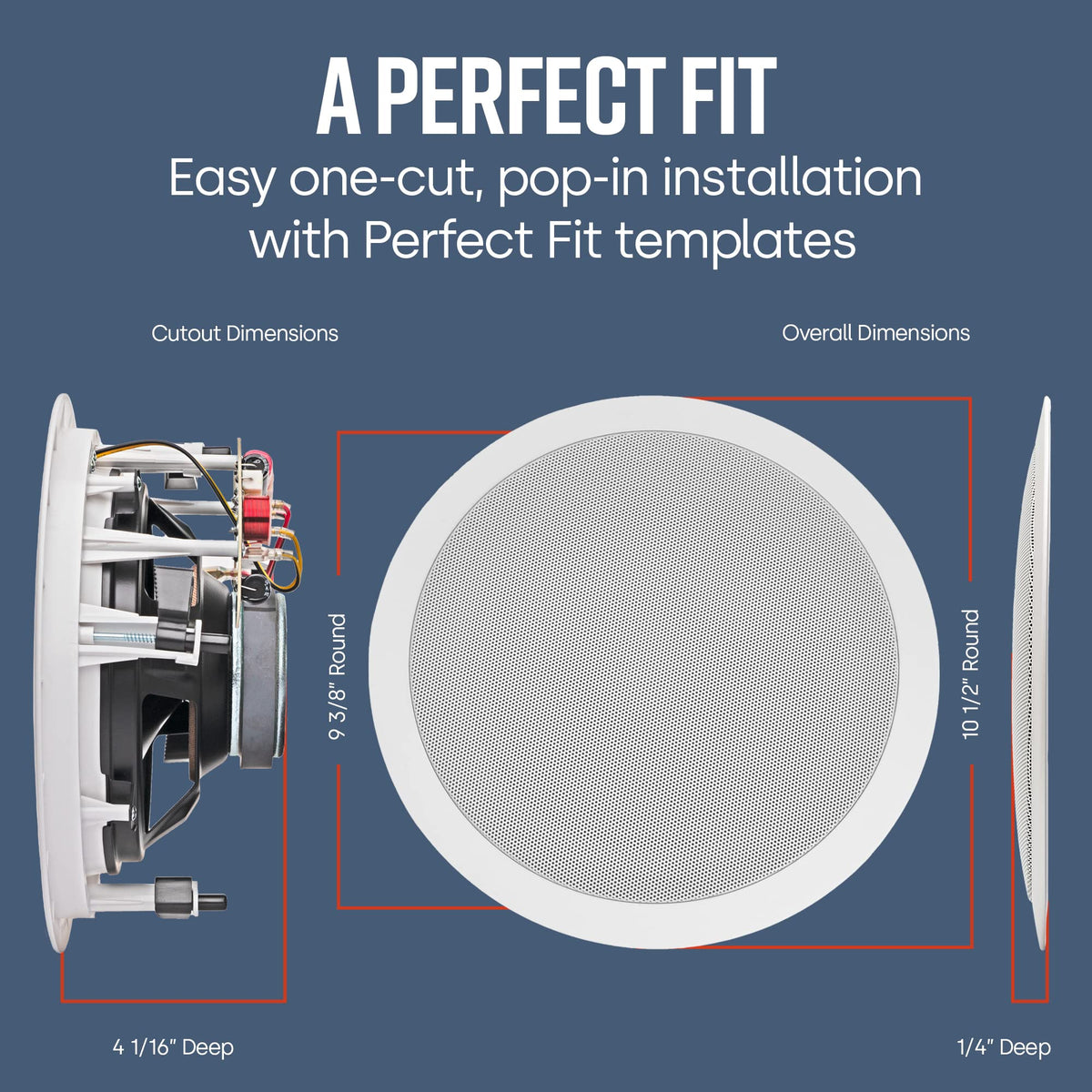 Polk Audio MC80 moisture-resistant build suited for bathrooms and kitchens