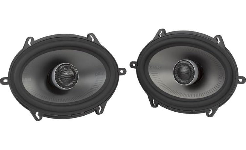 Polk Audio MM572 5x7 marine coaxial speaker for durable boat and car audio.
