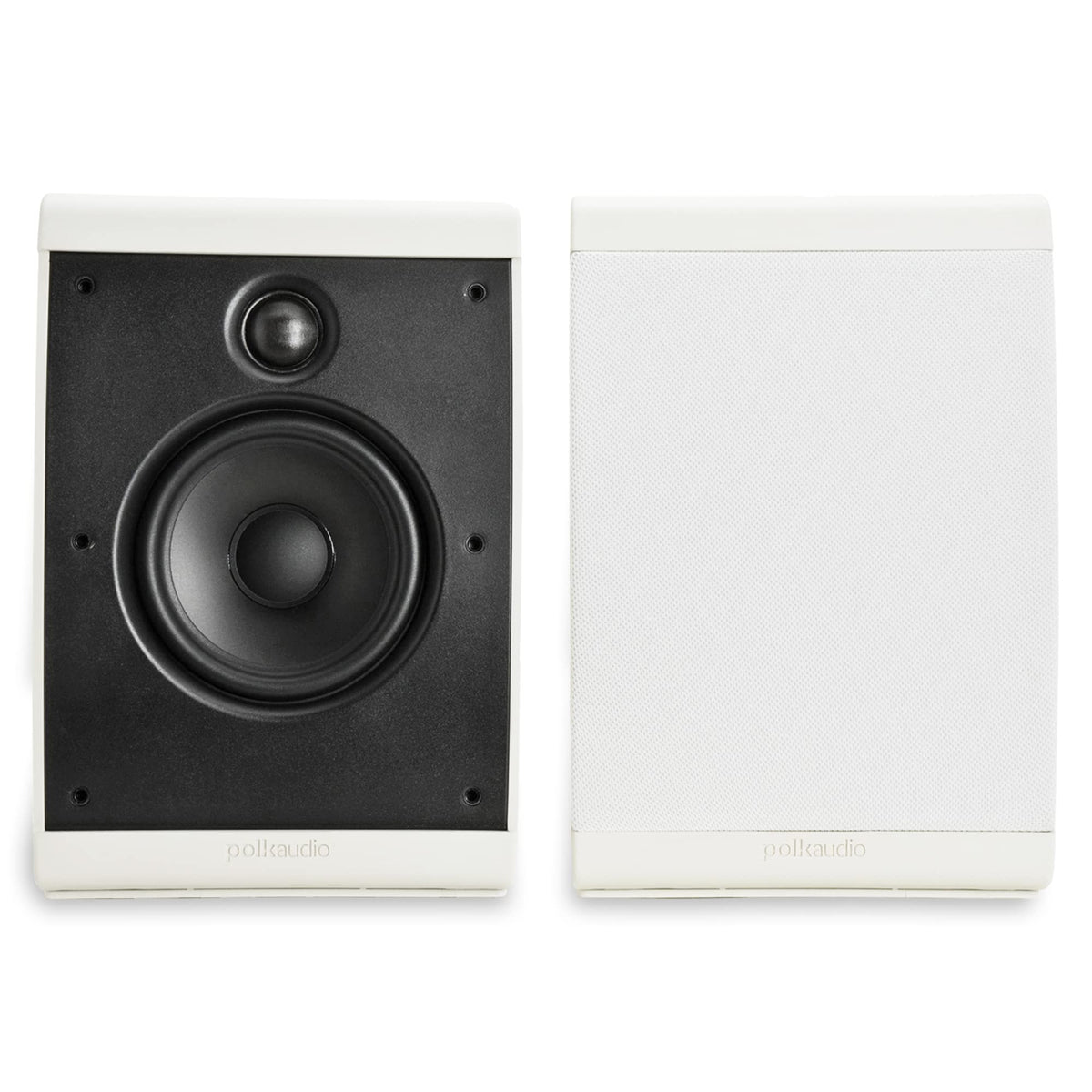 Polk Audio OWM3 wall speaker front view highlighting detailed sound for movies and music
