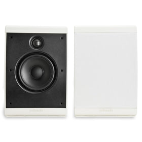 Polk Audio OWM3 wall speaker front view highlighting detailed sound for movies and music