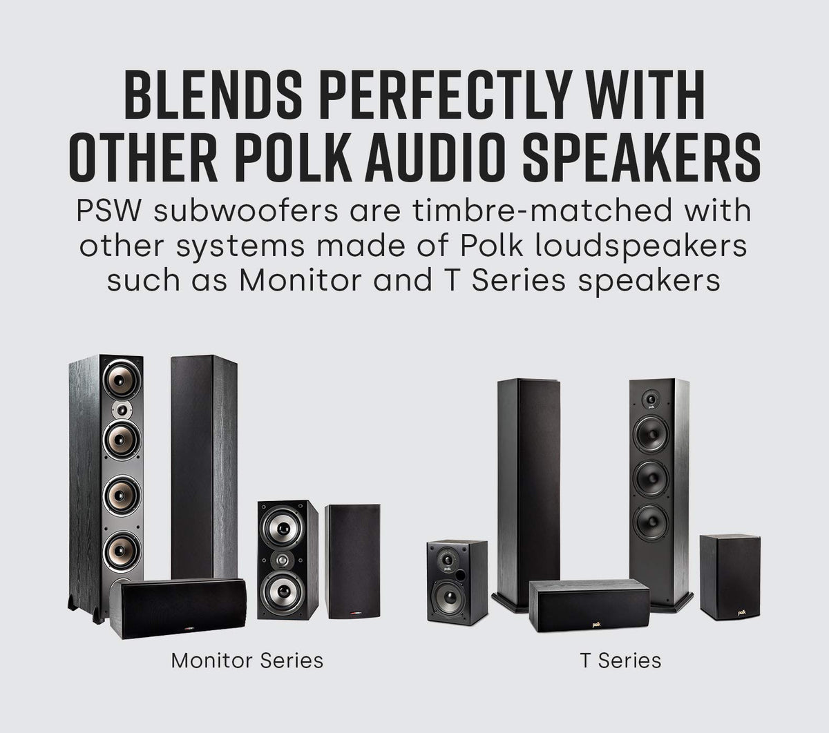 Polk Audio PSW10 Power Port benefits deep, efficient bass performance.