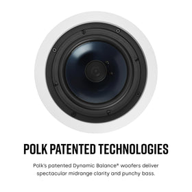 Blue polymer woofer cone provides solid damping and bass control