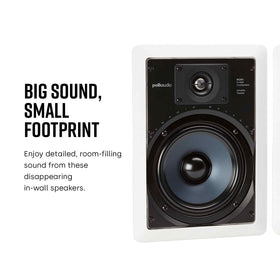 Polk Audio RC65i swiveling tweeter directs highs across the room.