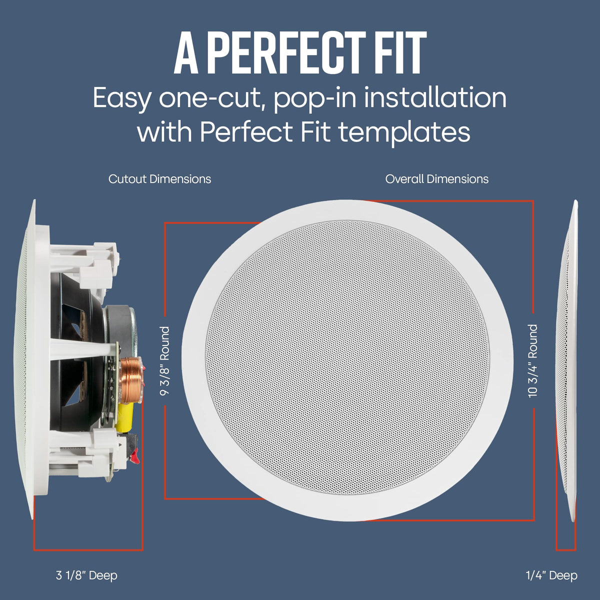 Polk Audio RC80i paintable grille blending with ceiling