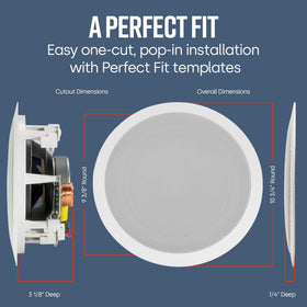 Polk Audio RC80i paintable grille blending with ceiling