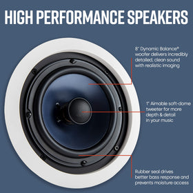Polk Audio RC80i swiveling 1-inch tweeter for targeted highs