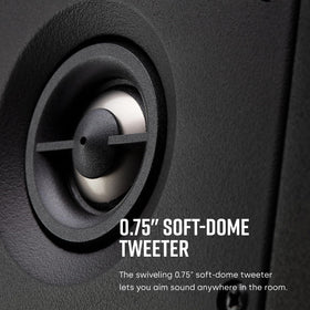 RC85i swivel tweeter directs highs toward listening position