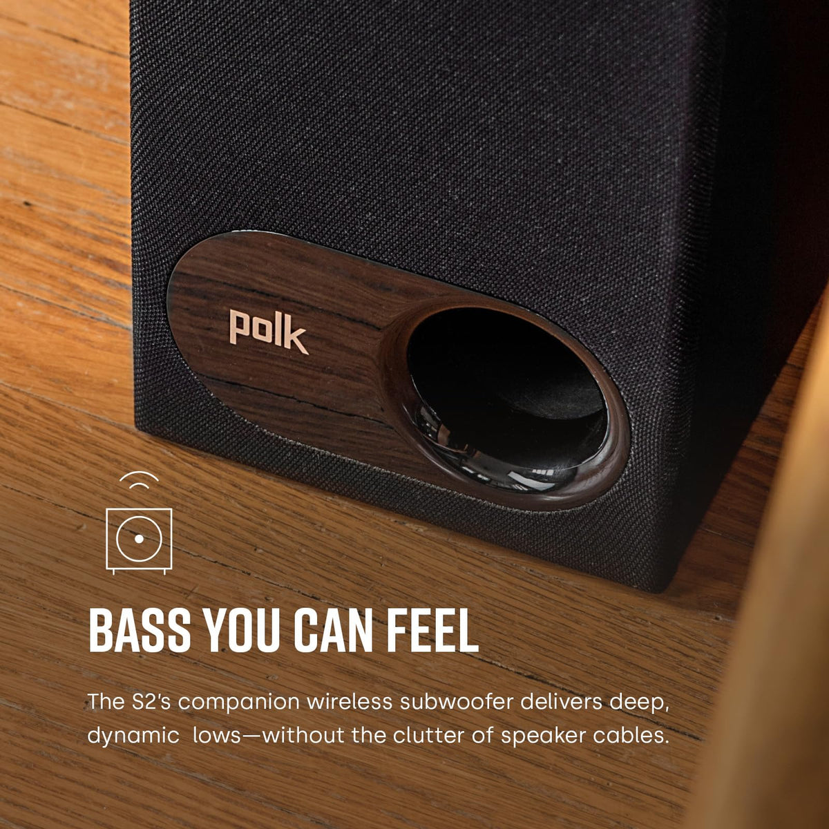 Polk Audio Signa S2 HDMI and optical setup for TV connection.