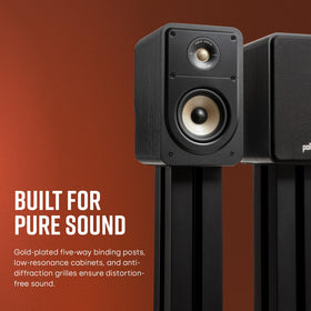 Polk Signature Elite ES15 back panel with easy connection options.