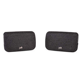 Polk Audio SR2 wall mount surround speakers deliver balanced cinema-like sound.