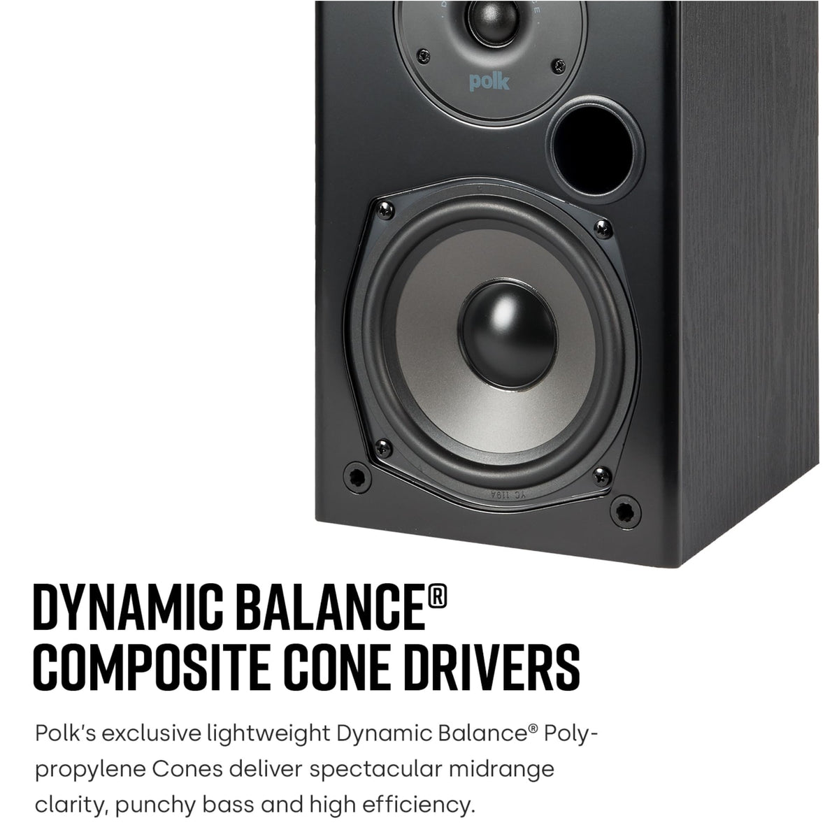Polk Audio T15 dynamic balance 5.25-inch driver for clear mids