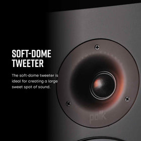 Polk Audio T50 dual bass radiators deliver deep bass