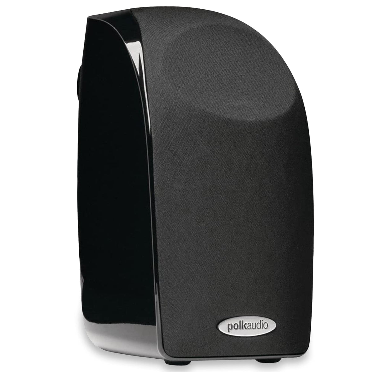 Polk Audio TL1 front view shows compact satellite design for immersive home theater.