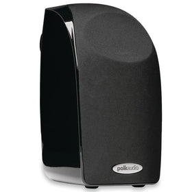 Polk Audio TL1 front view shows compact satellite design for immersive home theater.