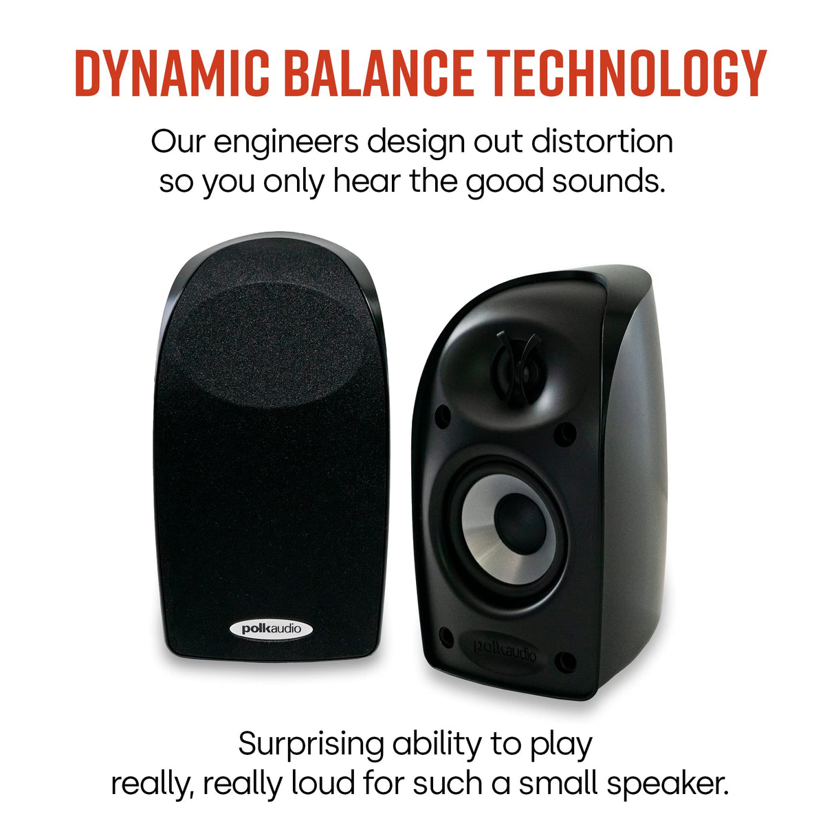 Polk Audio TL1 rear port detail illustrates aperiodic tuning for better bass extension.