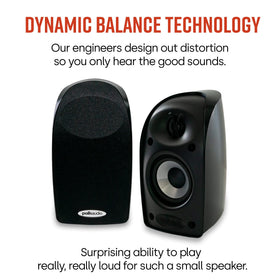 Polk Audio TL1 rear port detail illustrates aperiodic tuning for better bass extension.