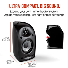 Polk Audio TL1 tweeter closeup showcases silk-dome precision and clarity.