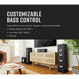 Rigid low-resonance MDF cabinet minimizes vibrations for clean sound
