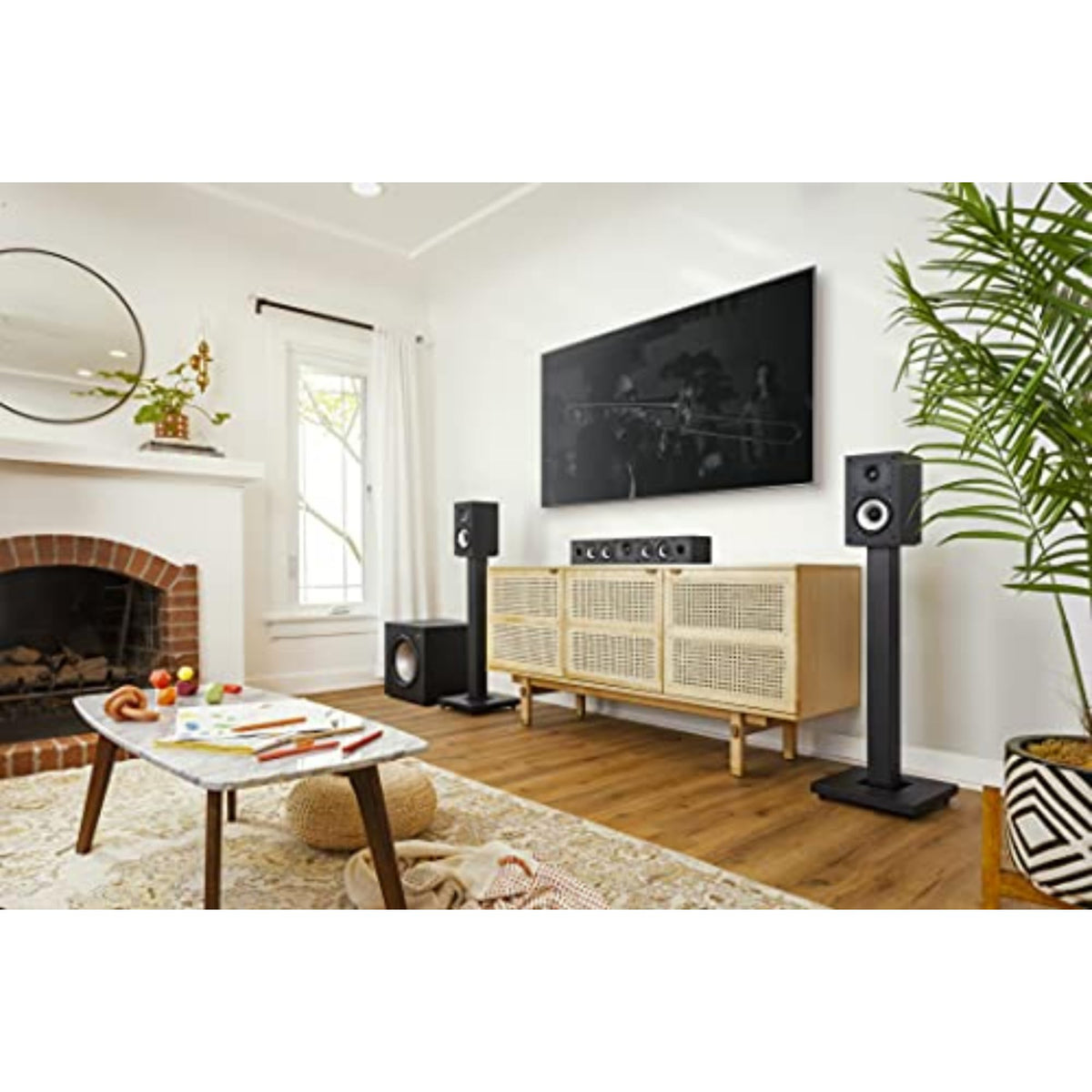 Variable crossover and phase controls enable precise room tuning