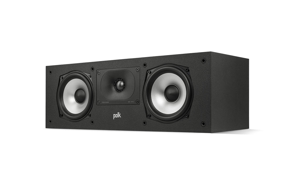 Polk Monitor XT30 center front view showing clear dialogue delivery