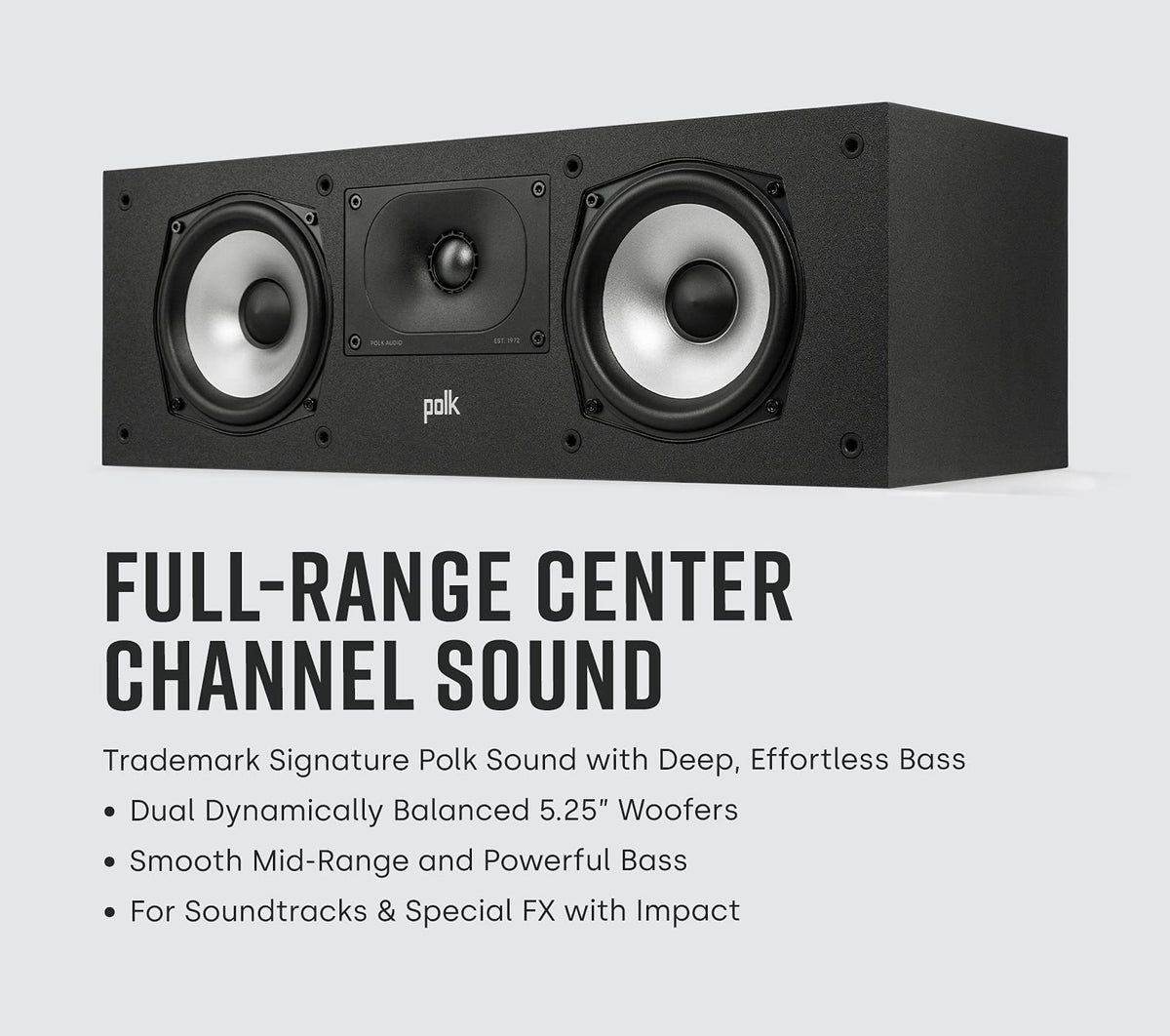 Polk Monitor XT30 center tweeter detail for crisp high frequencies
