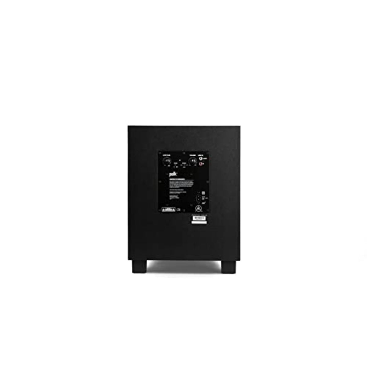 Polk Monitor XT10 rigid-braced cabinet reduces bass distortion