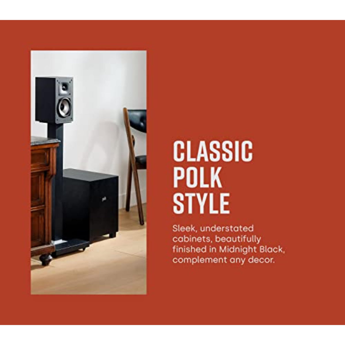 Polk Monitor XT10 voice-matched with other XT speakers for seamless sound