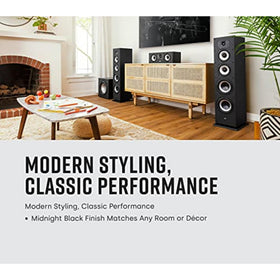 Polk Monitor XT70 woofer close-up reveals 6.5-inch polypropylene cones.