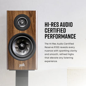 Polk Reserve R100 cross-braced cabinet minimizes resonances