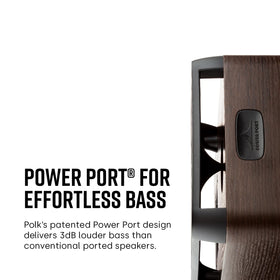 Polk Signature Elite ES10 woofer close-up with mica-fortified cone.