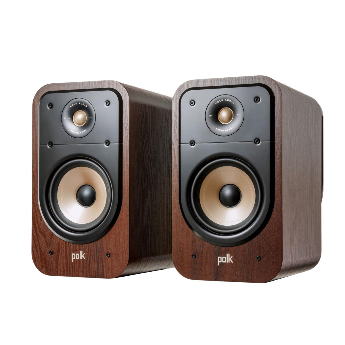 Polk Audio ES20 side profile; slim footprint ideal for wall-mount or shelf.