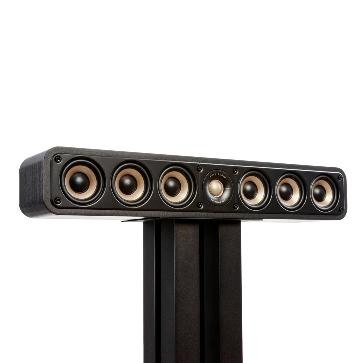 Polk Signature Elite ES35 center-tweeter delivers crystal-clear dialogue for movies.