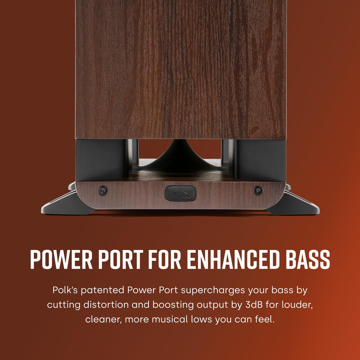 Polk Signature Elite ES50 gold-plated binding posts offer secure connections.