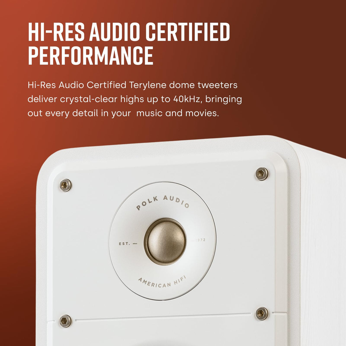 Polk Signature Elite ES50 power port enables distortion-free, punchy bass.
