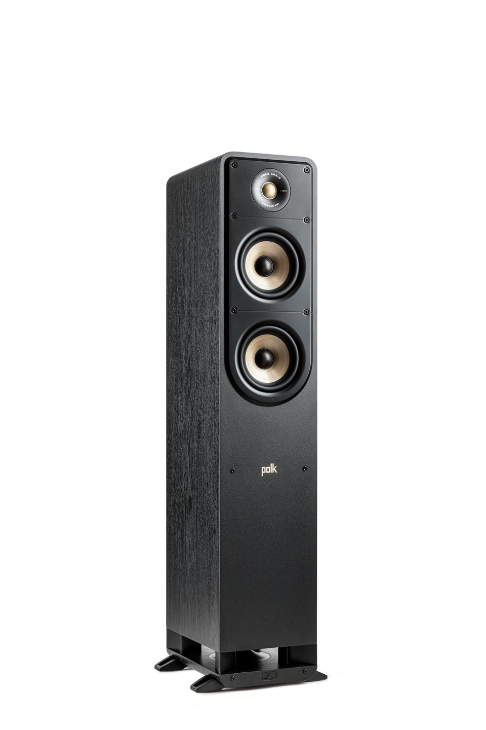 Polk Signature Elite ES50 front view delivering immersive home theater sound