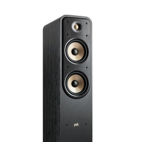 Polk ES55 tweeter close-up showing high-resolution detail for crisp highs