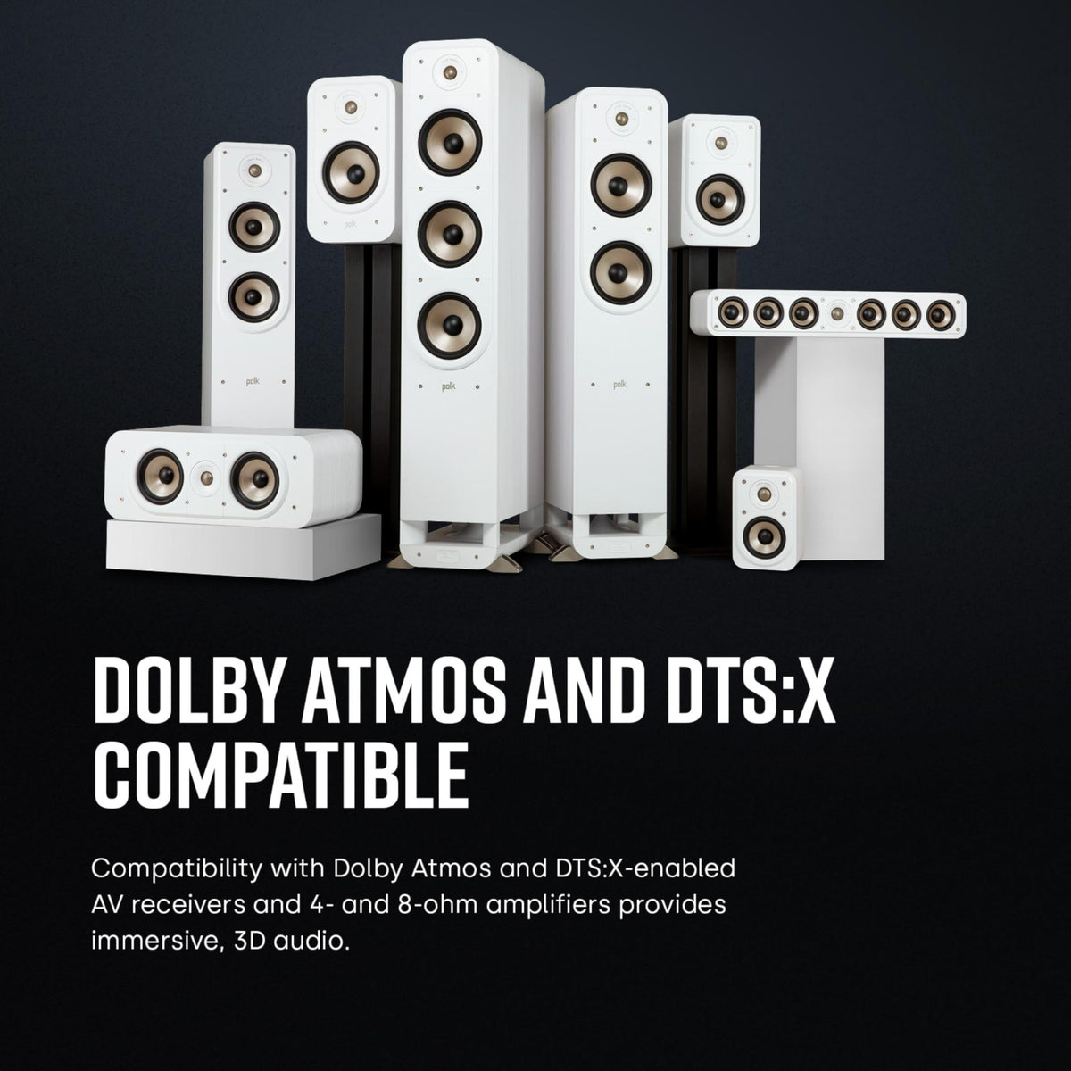 Polk Signature Elite ES60 dual binding posts for clean connections.