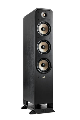 Polk Signature Elite ES60 front view with tweeter and woofers for immersive audio.