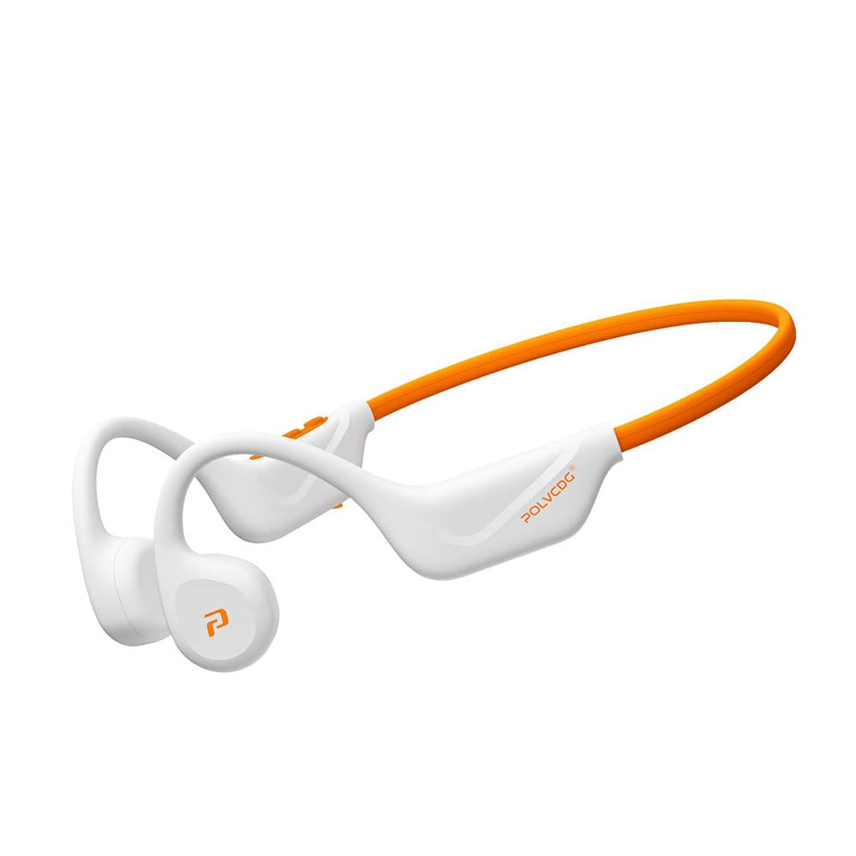 POLVCDG bone conduction headphones with open-ear design for safe outdoor listening during training
