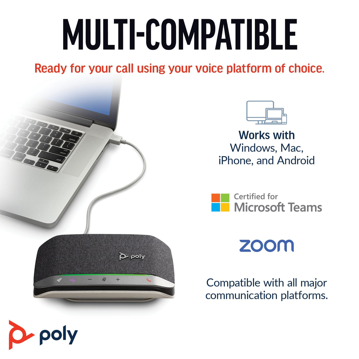 POLY Sync 20 carrying case protects device on the move