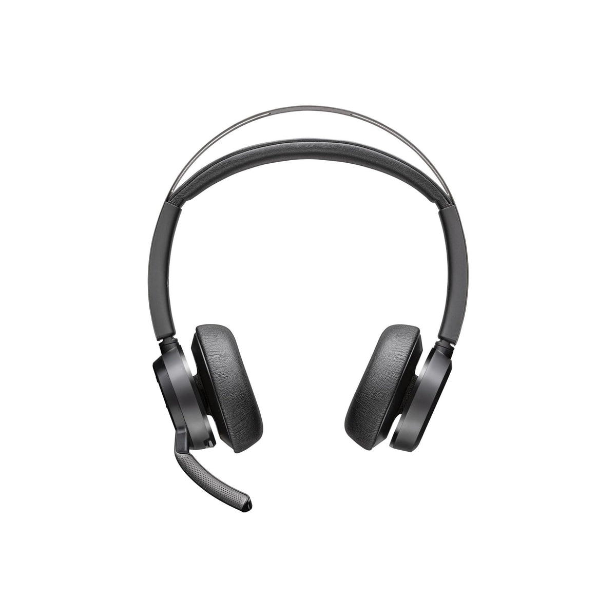 POLY Voyager Focus 2 headset worn for immersive calls and media