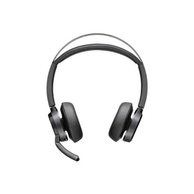 POLY Voyager Focus 2 headset worn for immersive calls and media