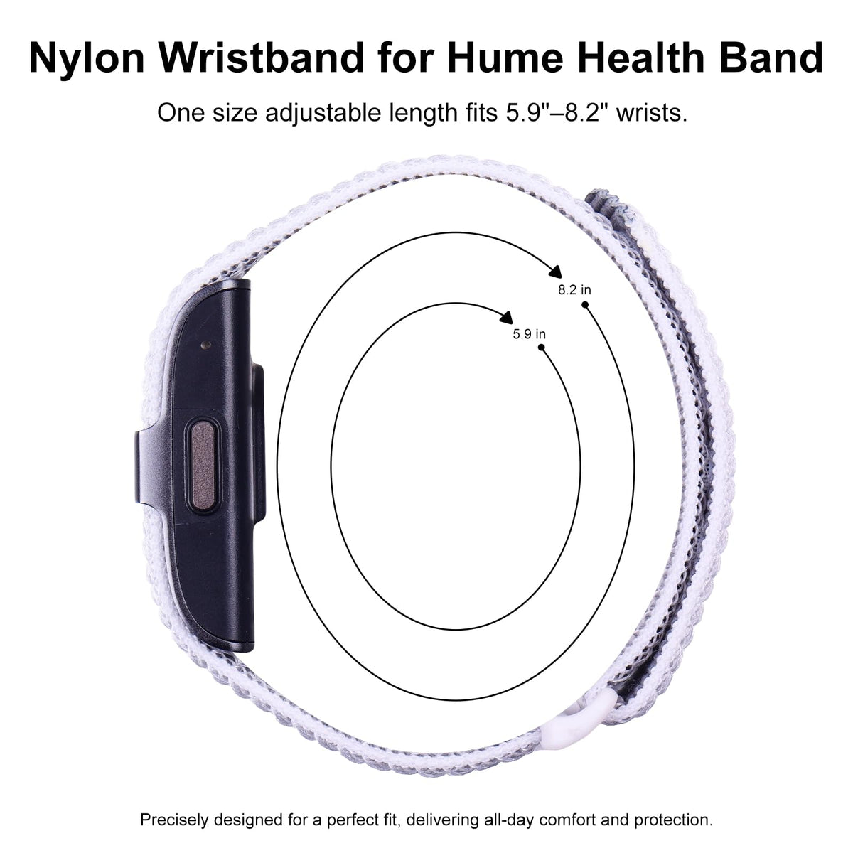 Polyjoy band attached to Hume tracker displaying secure device fit