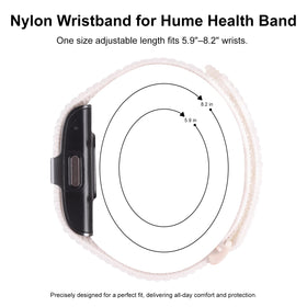 Polyjoy Hume adjustable loop with hook-and-loop for personalized wrist fit during activity.