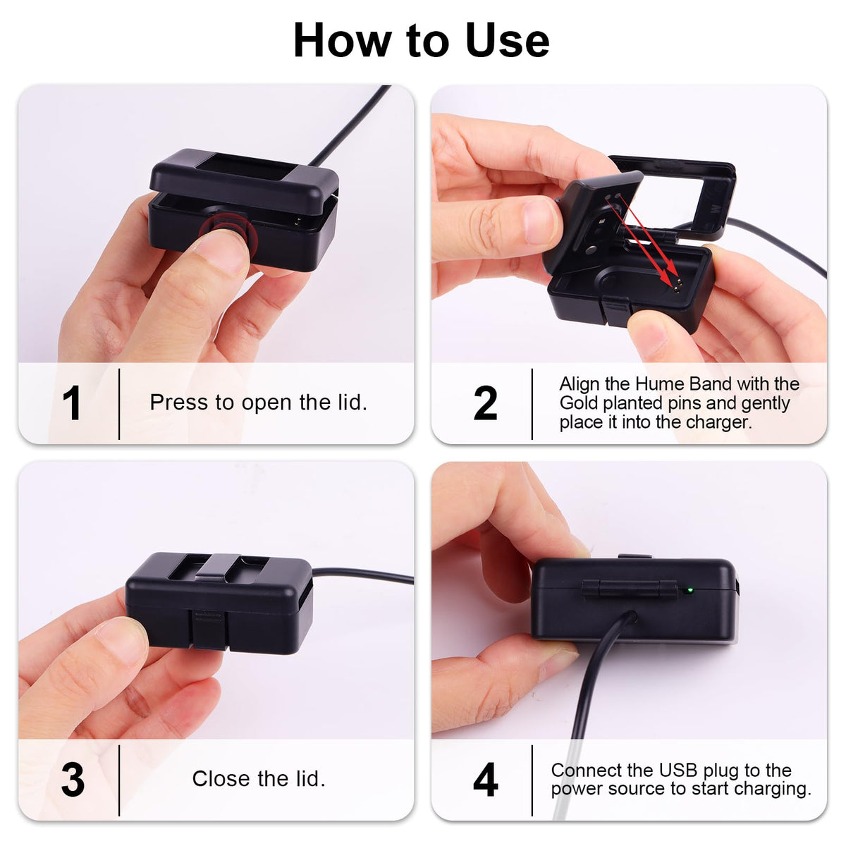 Polyjoy Hume Band Charger Case compact design ideal for travel.