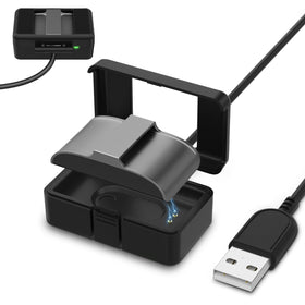 Polyjoy Hume Band Charger Case front view showing secure fit and portable charging.