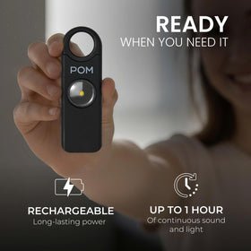 POM portable self-defense tool ready for emergencies.