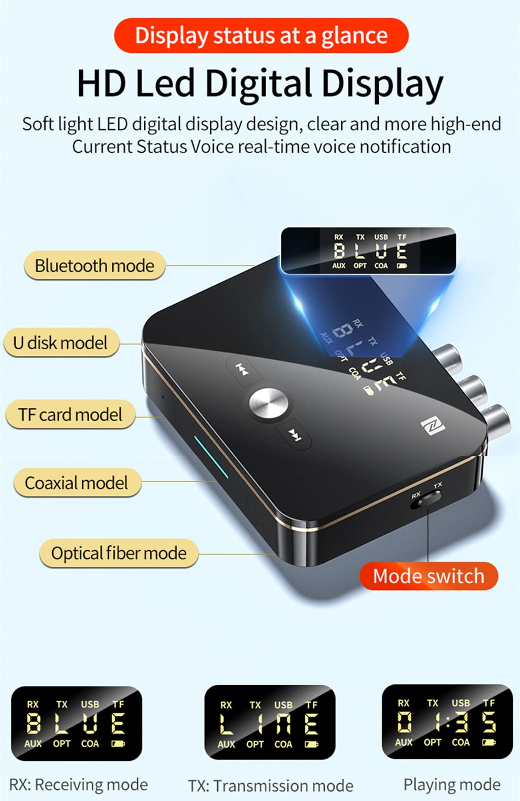 PONYBRO remote control lets you adjust volume from your seat during playback.