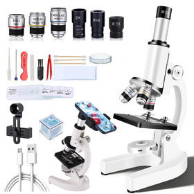 Poothoh compound microscope with sturdy base for stable home observations